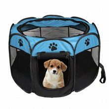 Load image into Gallery viewer, Portable Folding Pet tent Dog House Cage Dog Cat Tent Playpen Puppy Kennel Easy Operation Octagon Fence