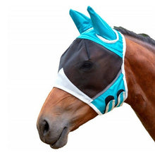 Load image into Gallery viewer, Horse Detachable Mesh Mask With Nasal Cover Horse Fly Mask Horse Full Face Mask Anti-mosquito Nose Anti-UV