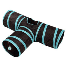 Load image into Gallery viewer, Hot 2/3/4/5 Holes 13 Colors Foldable Pet Cat Tunnel Indoor Outdoor Pet Cat Training Toy for Cat Rabbit Animal Play Tunnel Tube