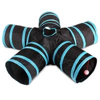 Load image into Gallery viewer, Hot 2/3/4/5 Holes 13 Colors Foldable Pet Cat Tunnel Indoor Outdoor Pet Cat Training Toy for Cat Rabbit Animal Play Tunnel Tube