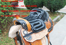 Load image into Gallery viewer, Black Horse Riding Saddle Pad Soft Equestrian Seat Pad Horse Riding Equipment Pu material discount price