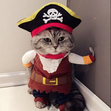 Load image into Gallery viewer, Funny Cat Clothes Pirate Suit Clothes For Cat Costume Clothing Corsair Halloween Clothes Dressing Up Cat Party Costume Suit 31A1