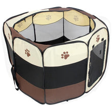 Load image into Gallery viewer, Portable Folding Pet Carrier Tent Dog House Playpen Multi-functionable Cage Dog Easy Operation Octagon Fence Breathable Cat Tent